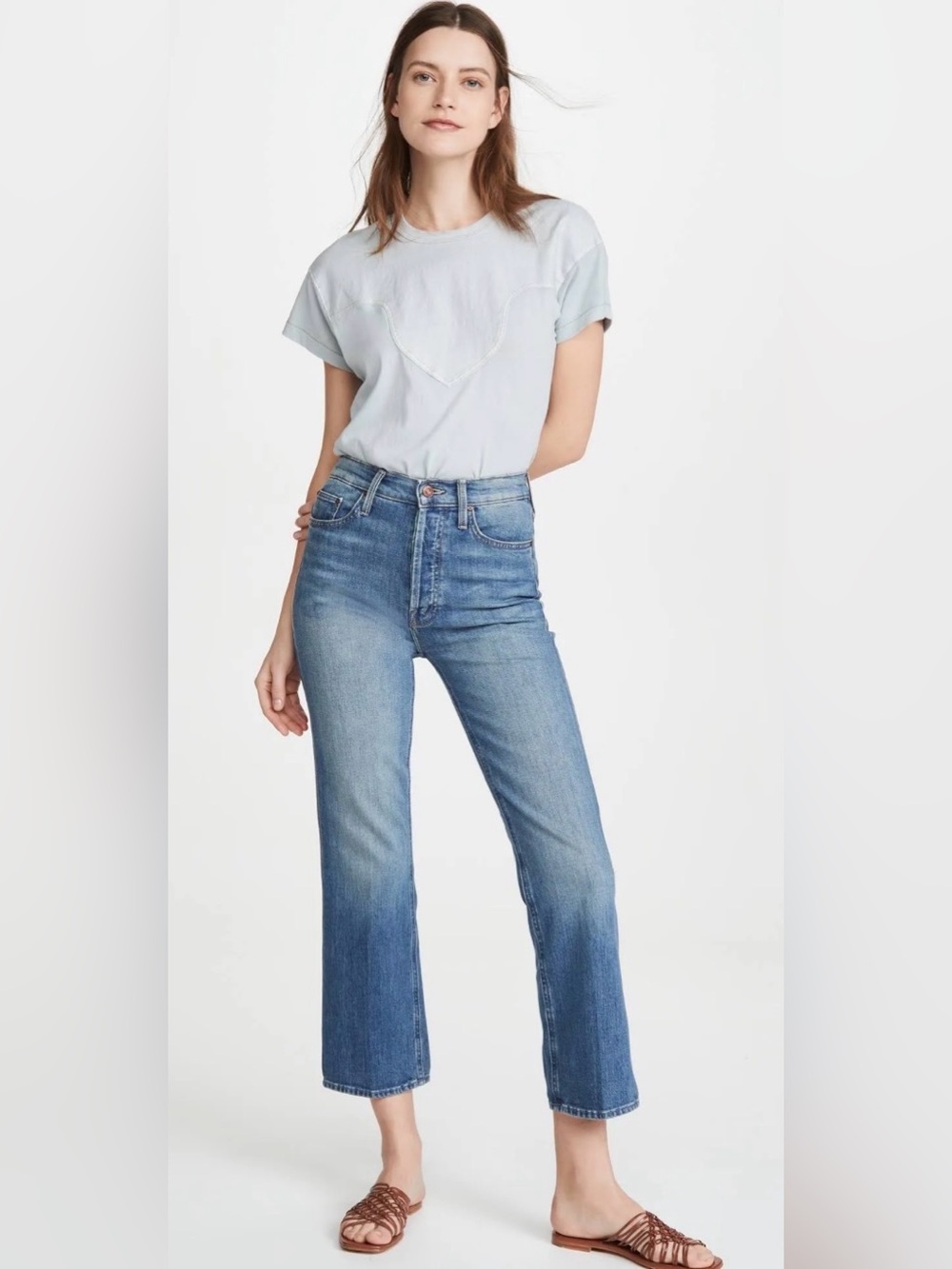 Mother Denim The Tripper in Wander Dust Cropped Bootcut Size 27 - Picture 1 of 11